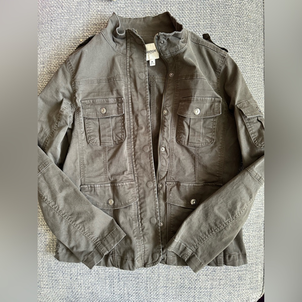 Kensie Taupe Utility Jacket